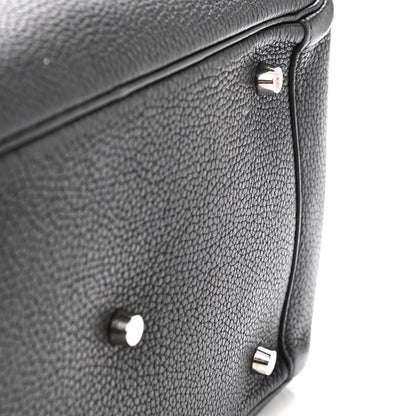 Hermes Taurillon Clemence Verso Lindy 30 Black Toffee 16 of 20