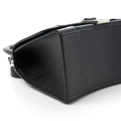 Balenciaga Grained Calfskin Small Hourglass Top Handle Bag Black 6 of 9