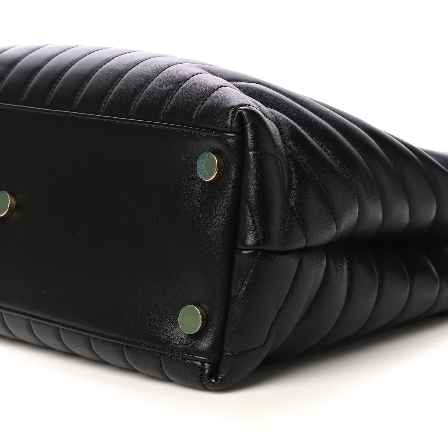 Saint Laurent Calfskin Y Quilted Monogram Large Loulou Shopper Black 9 of 9