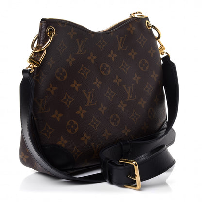 Louis Vuitton Monogram Odeon PM Black 2 of 4