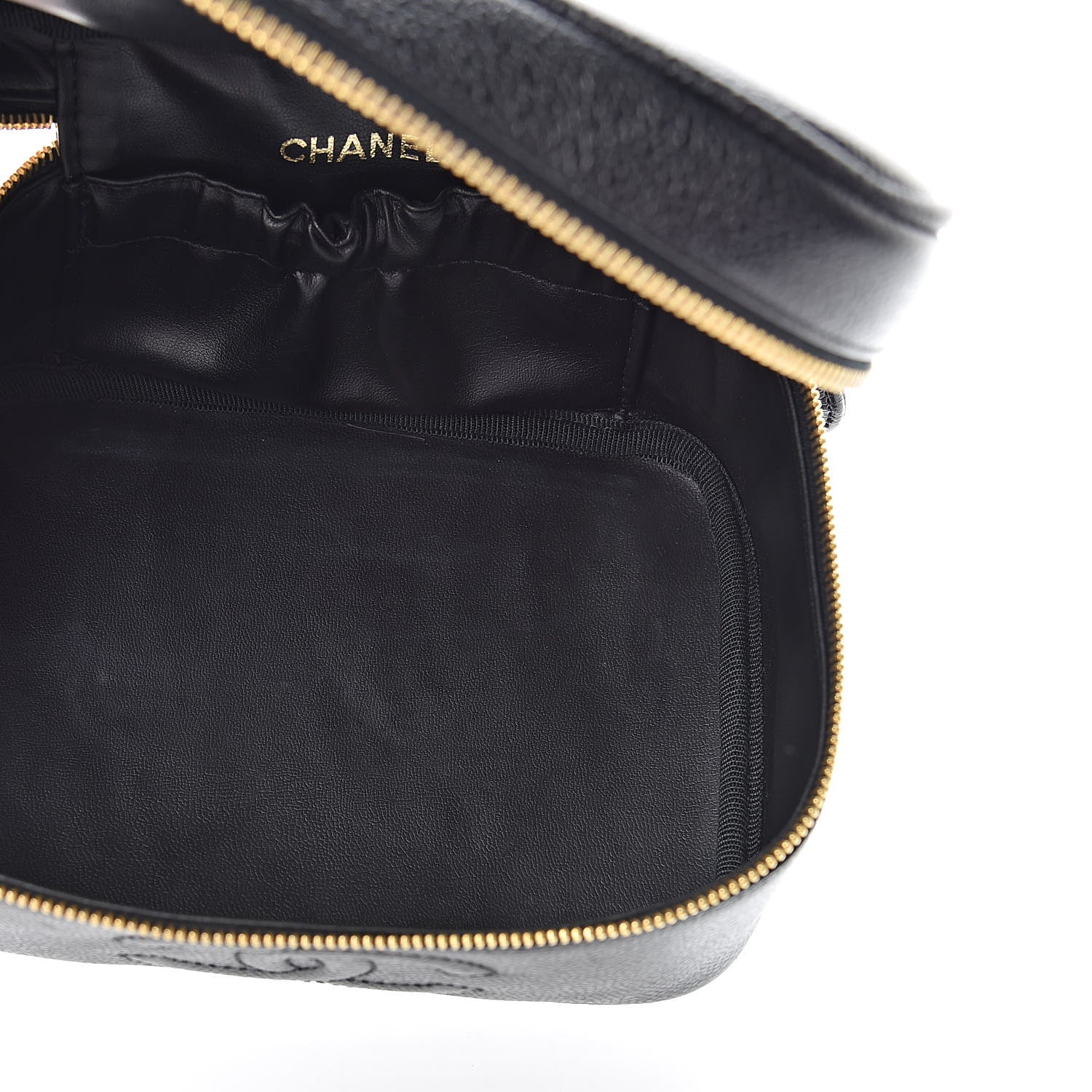 Chanel Caviar Vanity Cosmetic Case Black 5 of 8
