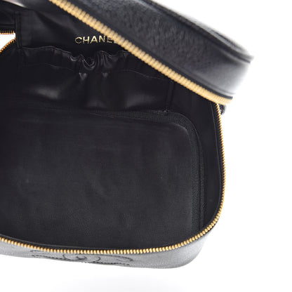 Chanel Caviar Vanity Cosmetic Case Black 5 of 8