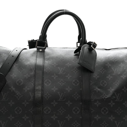 Louis Vuitton Monogram Eclipse Keepall Bandouliere 55 7 of 12