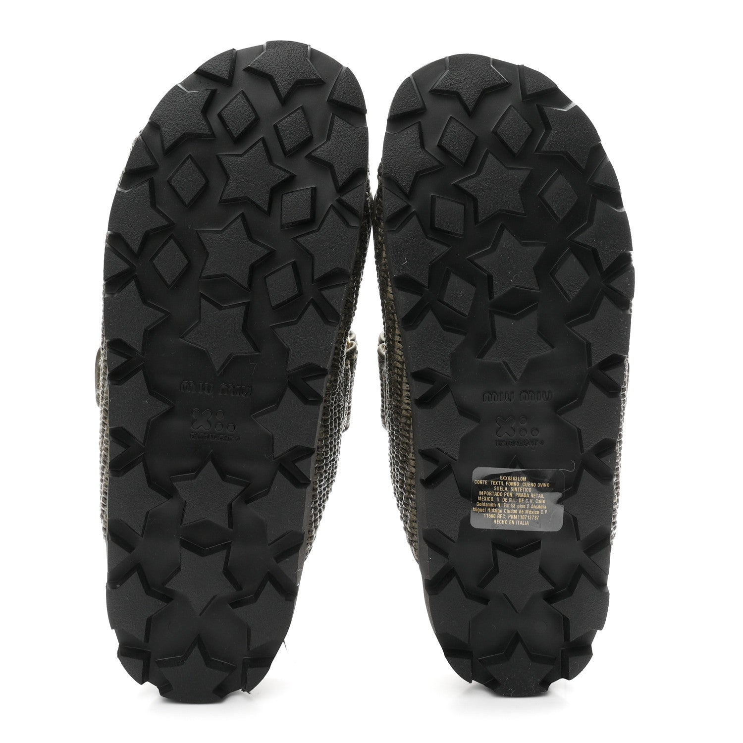 Miu Miu Raffia Logo Slide Sandals 38.5 Militare 6 of 10