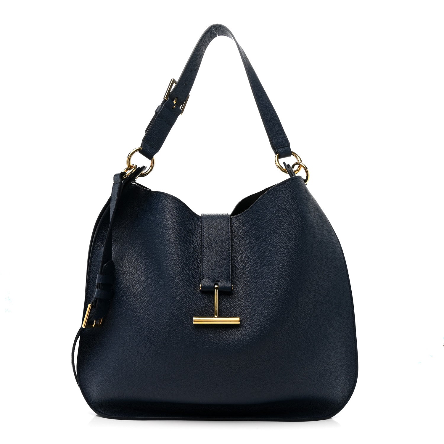 Tom Ford Grained Calfskin Large Tara Crossbody  Denim Blue 1 of 11