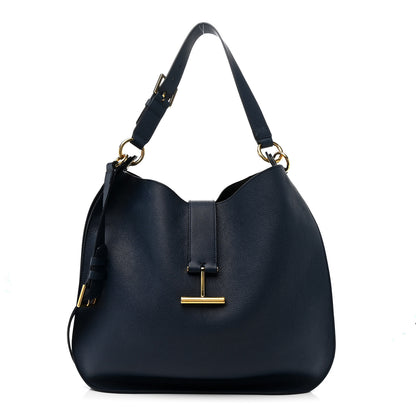 Tom Ford Grained Calfskin Large Tara Crossbody  Denim Blue 1 of 11