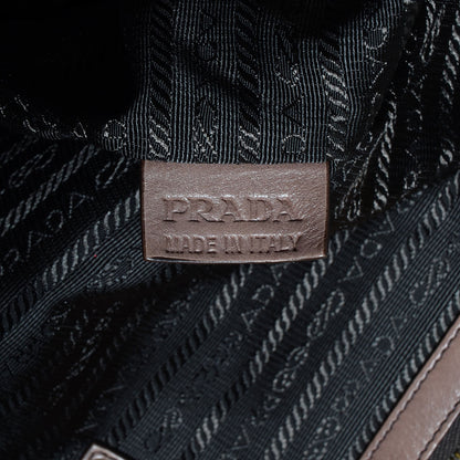 Prada Glace Calf Zipper Tote Fumo Sfumato 7 of 9