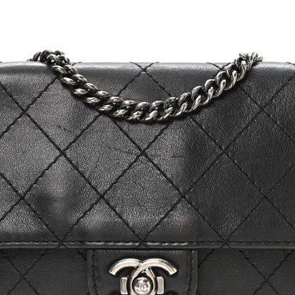 Chanel Calfskin Stitched Medium CC Sellier Flap Black 8 of 13