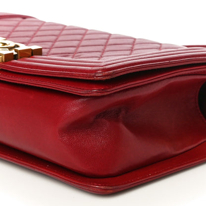 Chanel Calfskin Quilted Medium Boy Flap Red 9 of 21