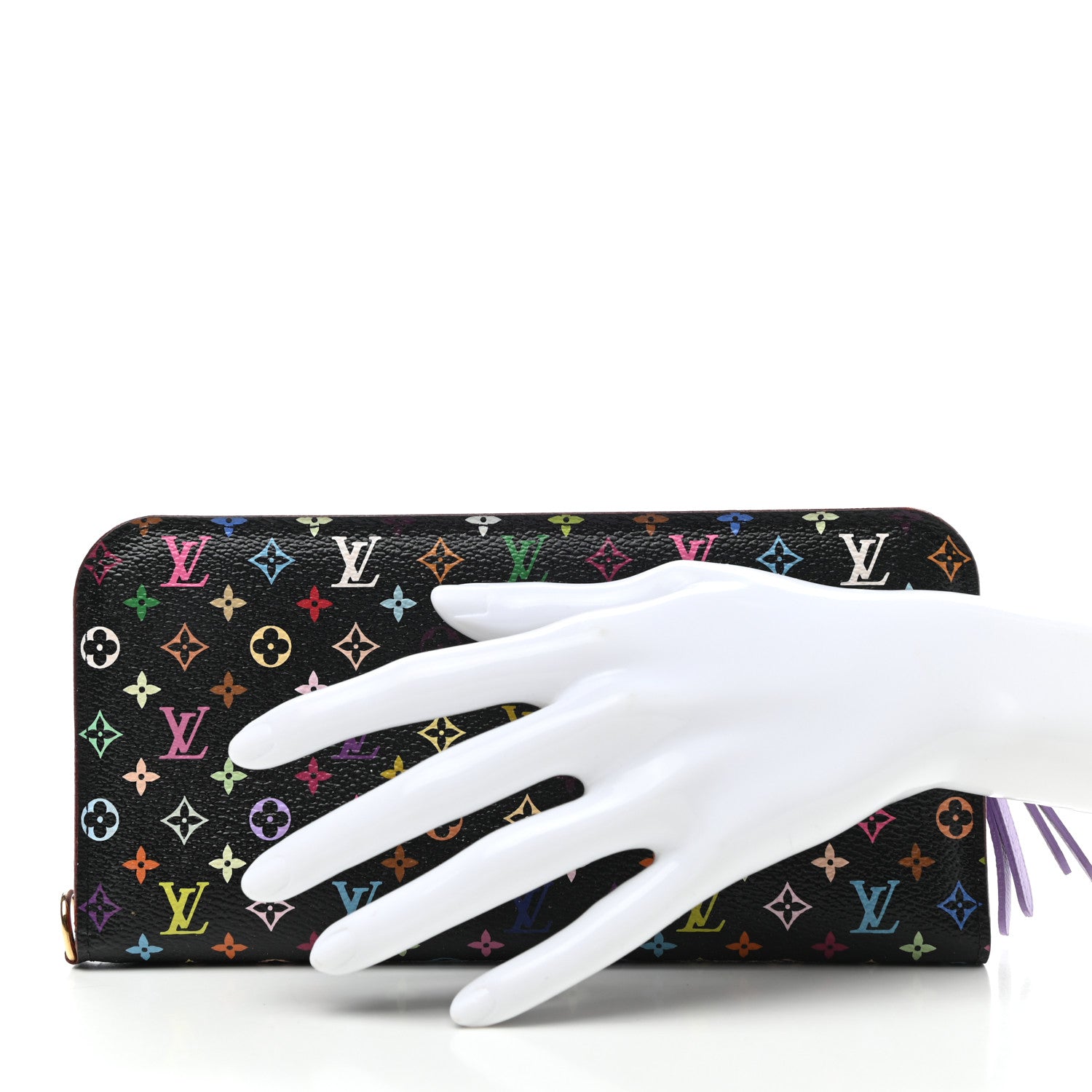 Louis Vuitton Monogram Multicolor Insolite Wallet Black Violet 2 of 9