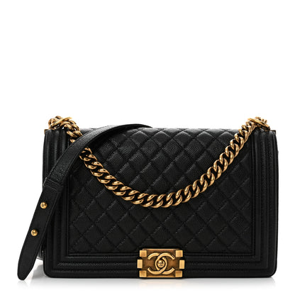 Chanel Caviar Quilted New Medium Boy Flap Black 1 of 13