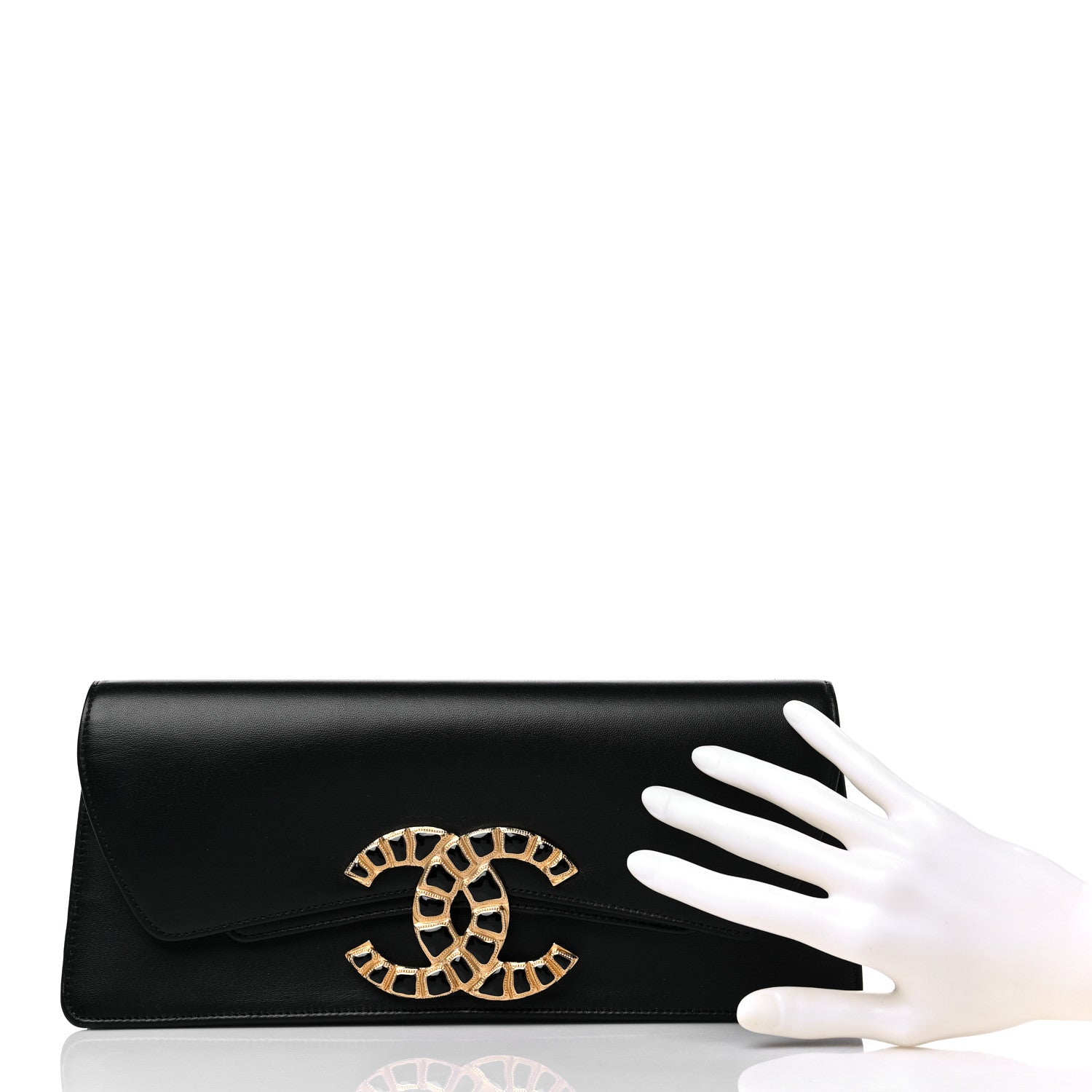 Chanel Lambskin Evening In Egypt Clutch Black 2 of 14