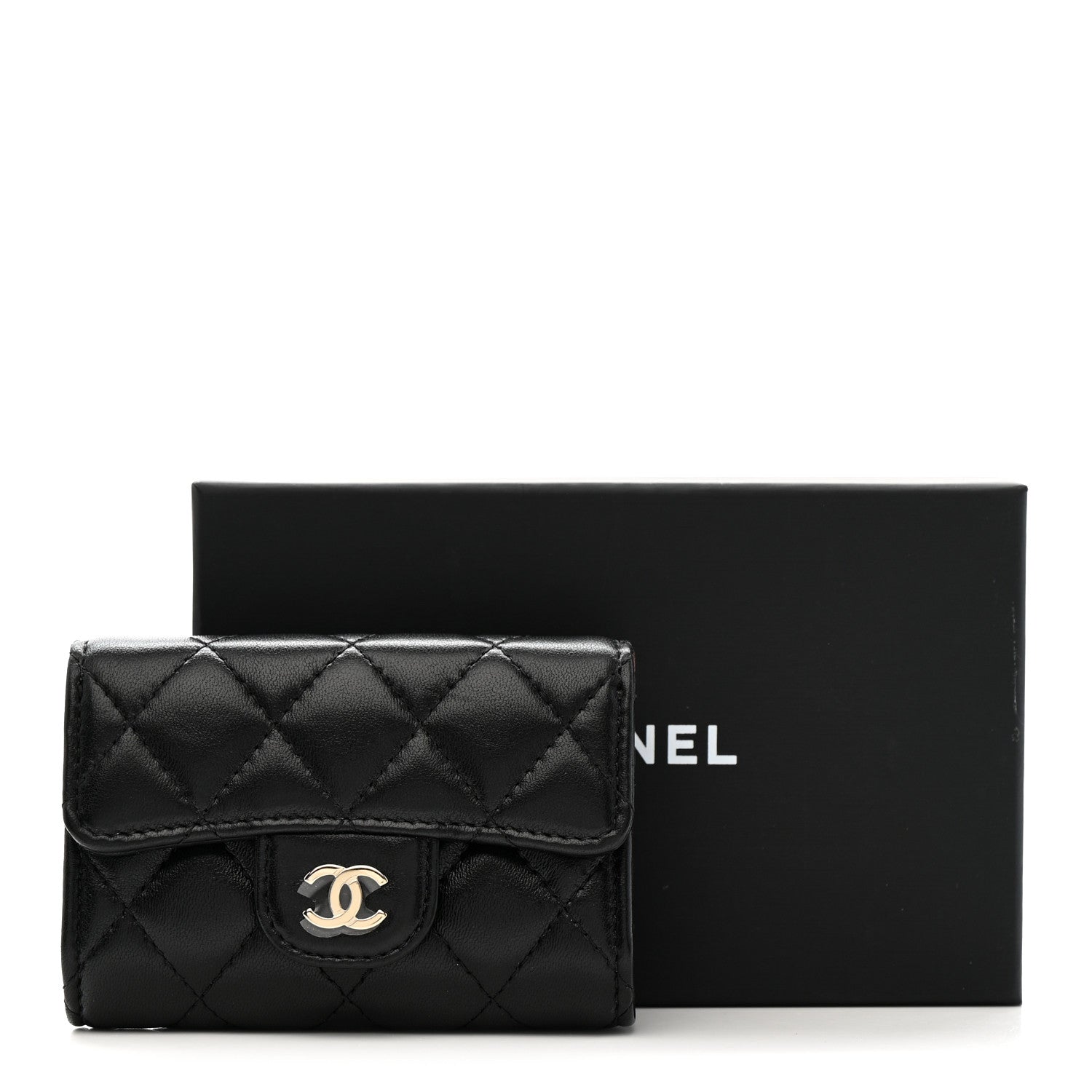 Chanel Lambskin Quilted 4 Key Holder Black 9 of 9