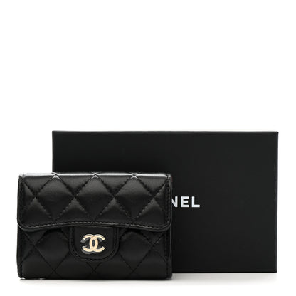 Chanel Lambskin Quilted 4 Key Holder Black 9 of 9