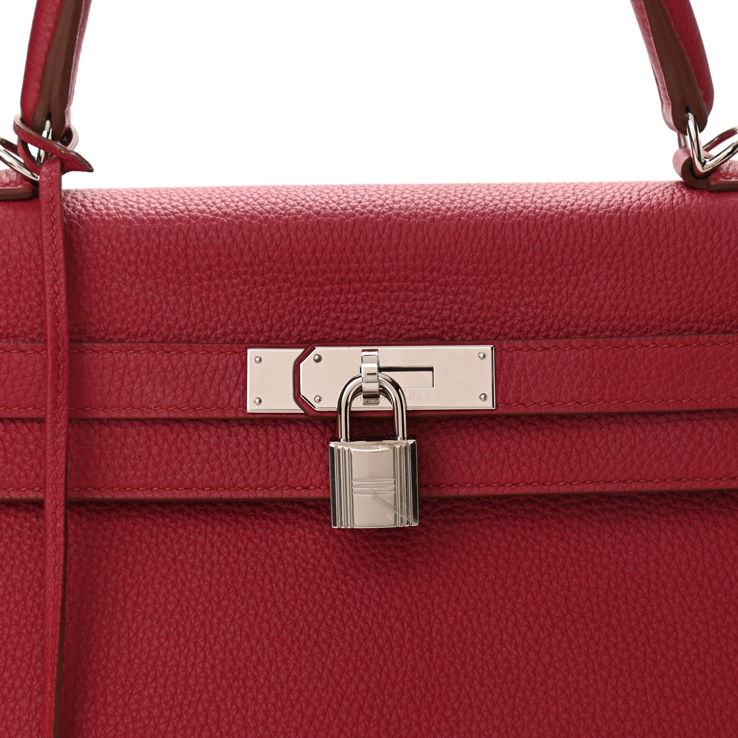 Hermes Togo Kelly Retourne 35 Rubis 8 of 11