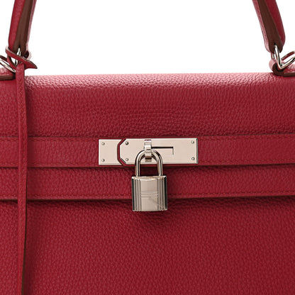 Hermes Togo Kelly Retourne 35 Rubis 8 of 11