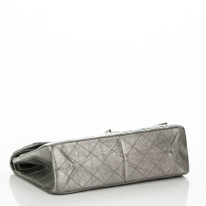 Chanel Metallic Aged Calfskin Quilted 2.55 Reissue 227 Flap Silver 4 of 7