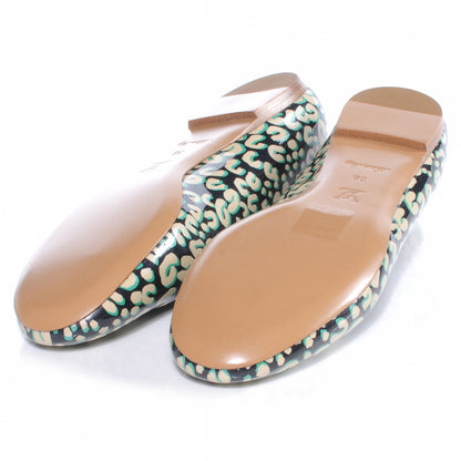 Louis Vuitton Patent Leopard Ballet Flats 38 Blue Infini 6 of 8