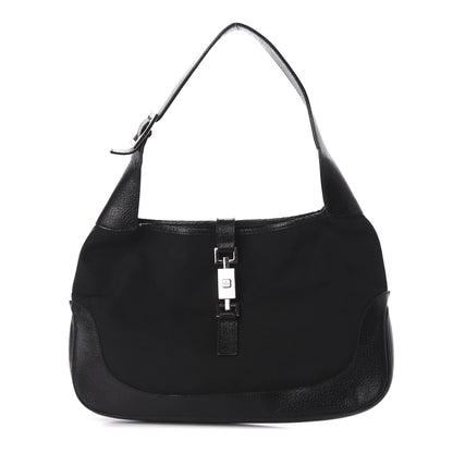 Gucci Canvas Small Jackie O Hobo Black 1 of 11