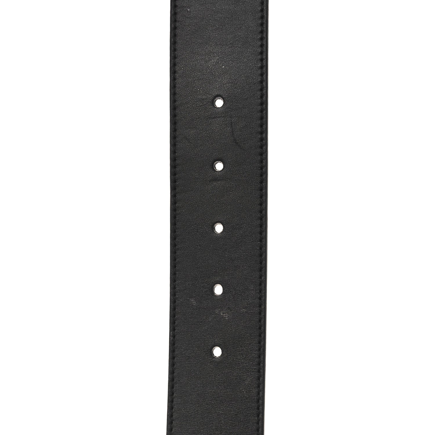 Gucci Moon Calfskin Pearl Double G 40mm Belt 90 36 Black Cream 5 of 5
