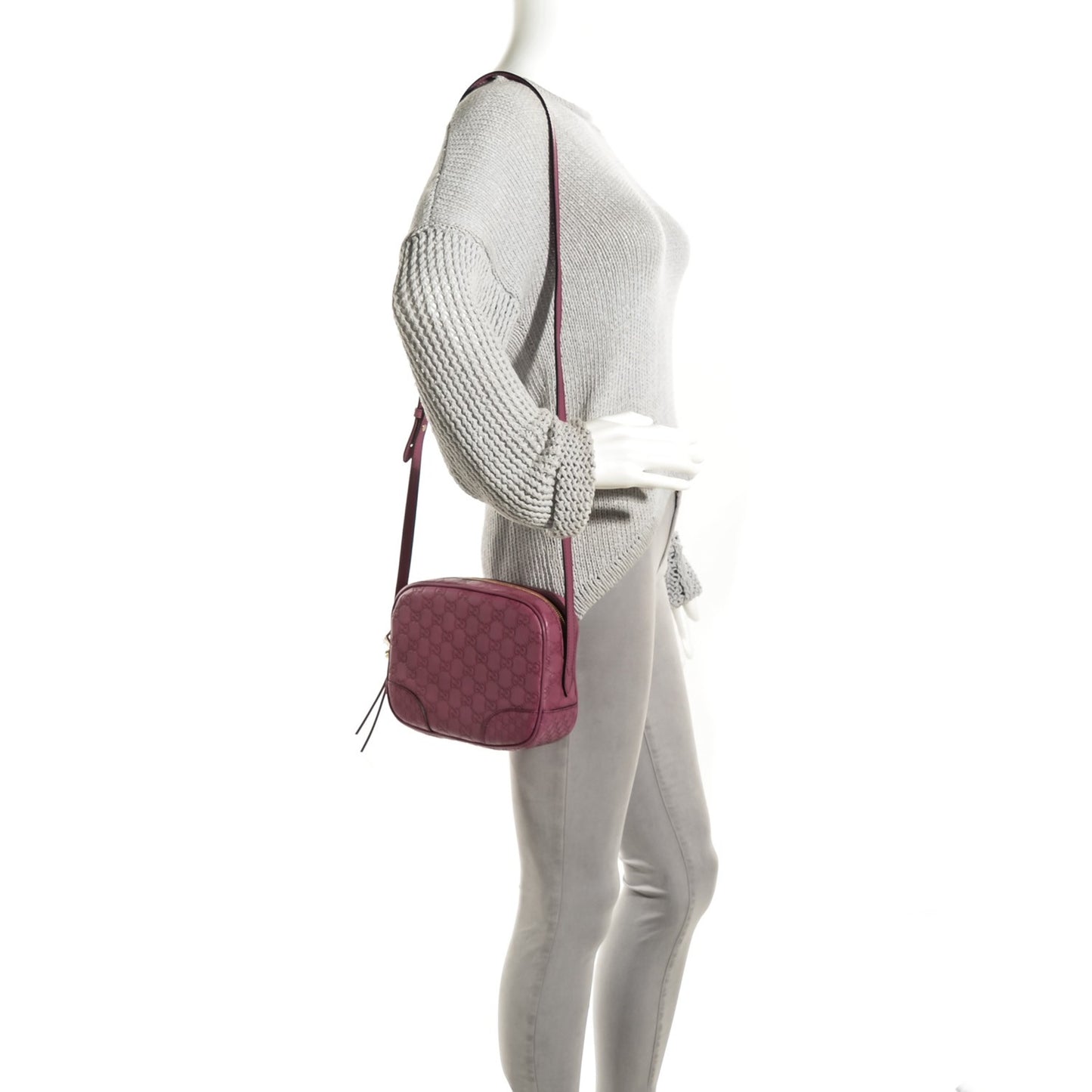 Guccissima Signature Mini Bree Messenger Bag Peonia Flower