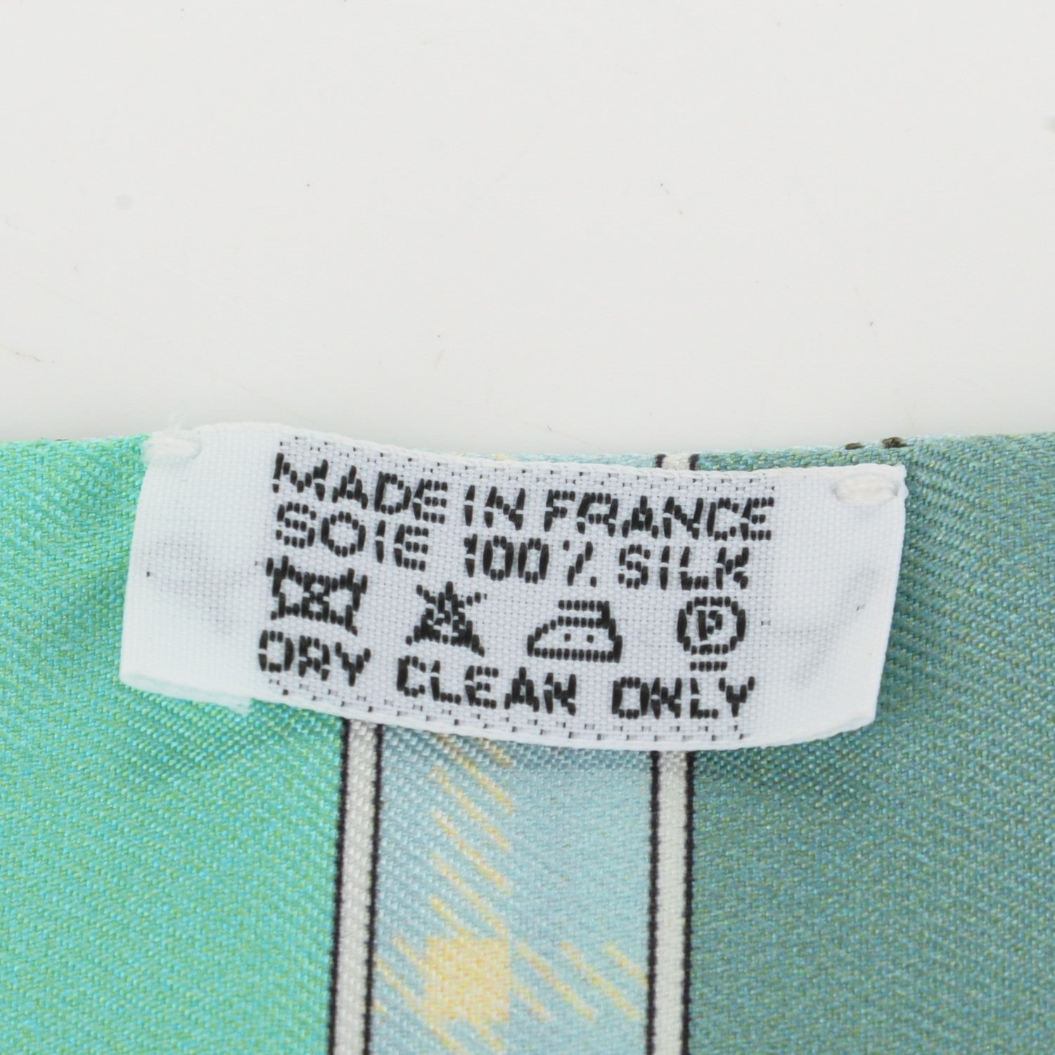 Hermes Silk Camails Twilly Vert Fluo Ciel Vert D Eau 3 of 9