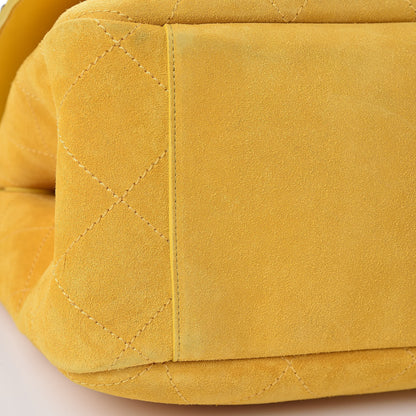 Chanel x Pharrell Williams Suede Lambskin XXL Flap Bag Yellow 8 of 13