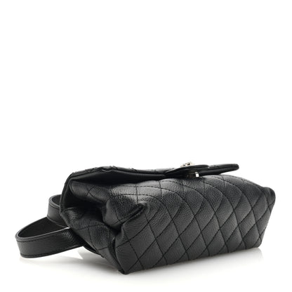 Chanel Grained Calfskin Quilted 2.55 Reissue Flap Belt Bag Clutch Black 4 of 10