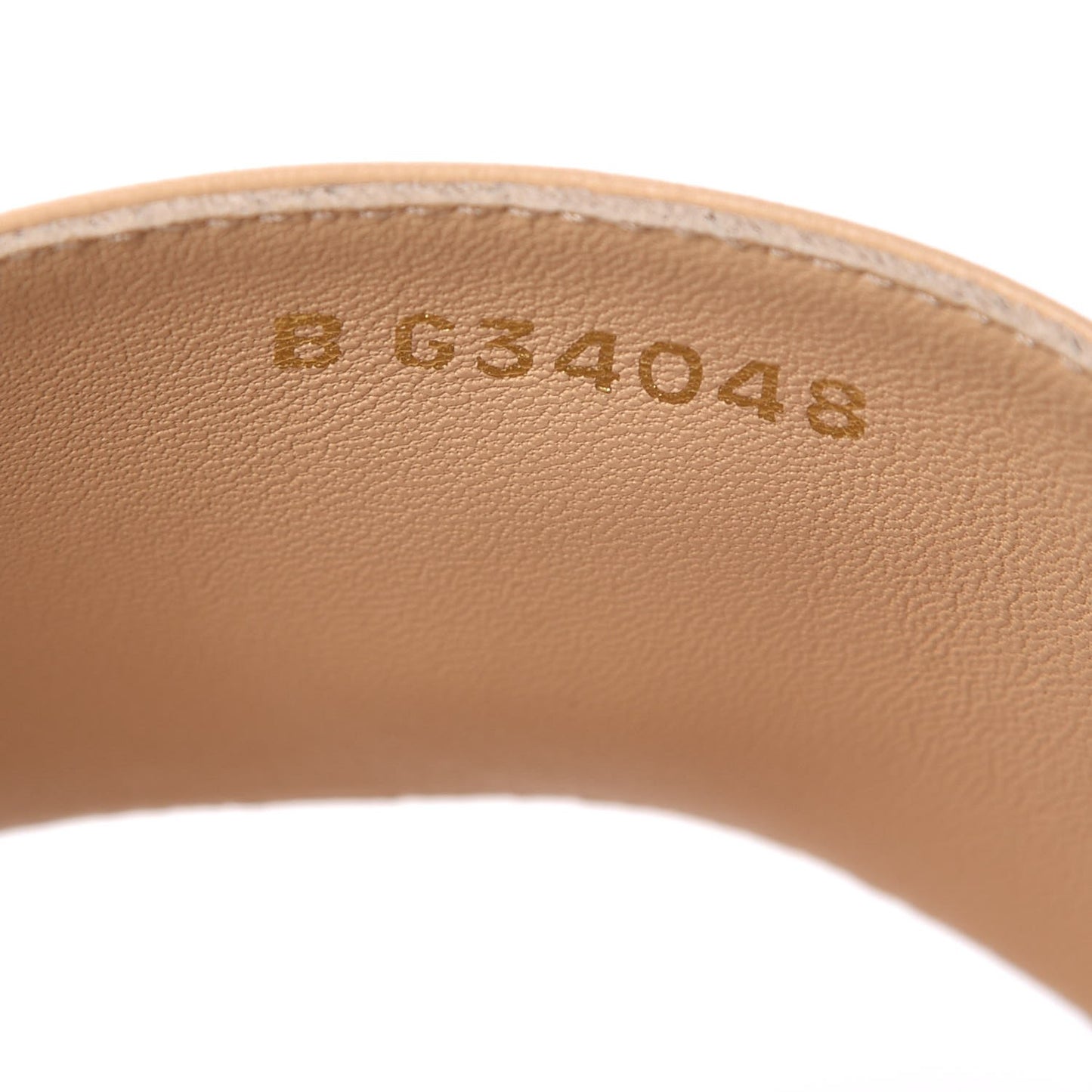 Lambskin Pearl CC Espadrille Slip On Sandals 37 Beige