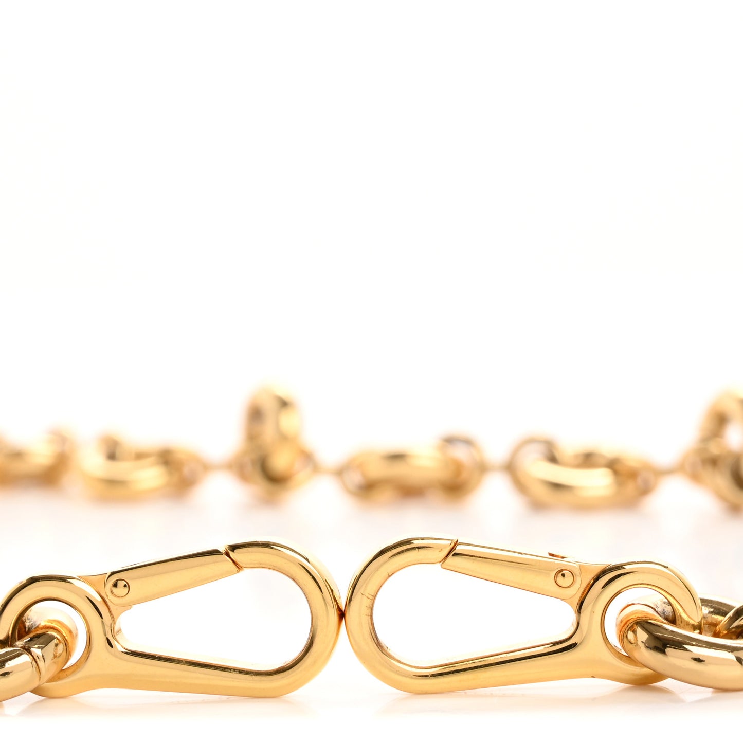 Brass Donut Chain Shoulder Strap Gold