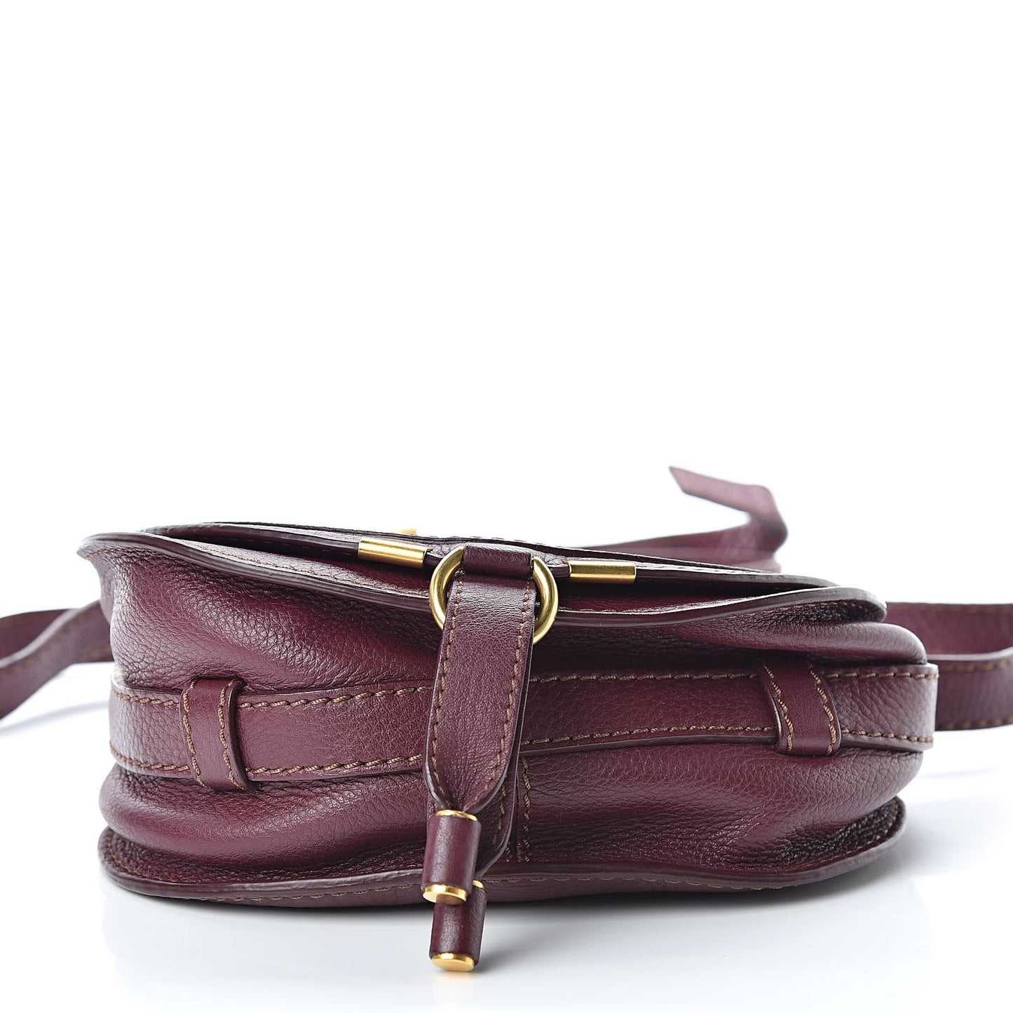 Calfskin Mini Marcie Round Crossbody Bag Wild Purple