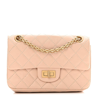Chanel Aged Calfskin Quilted 2.55 Reissue Mini Flap Beige 1 of 12