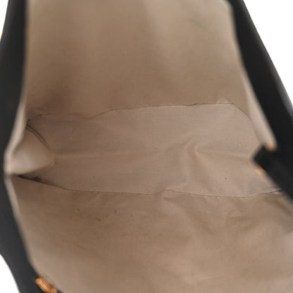 Tom Ford Pebbled Calfskin Large Alix Padlock Zip Hobo Bag Black 6 of 15
