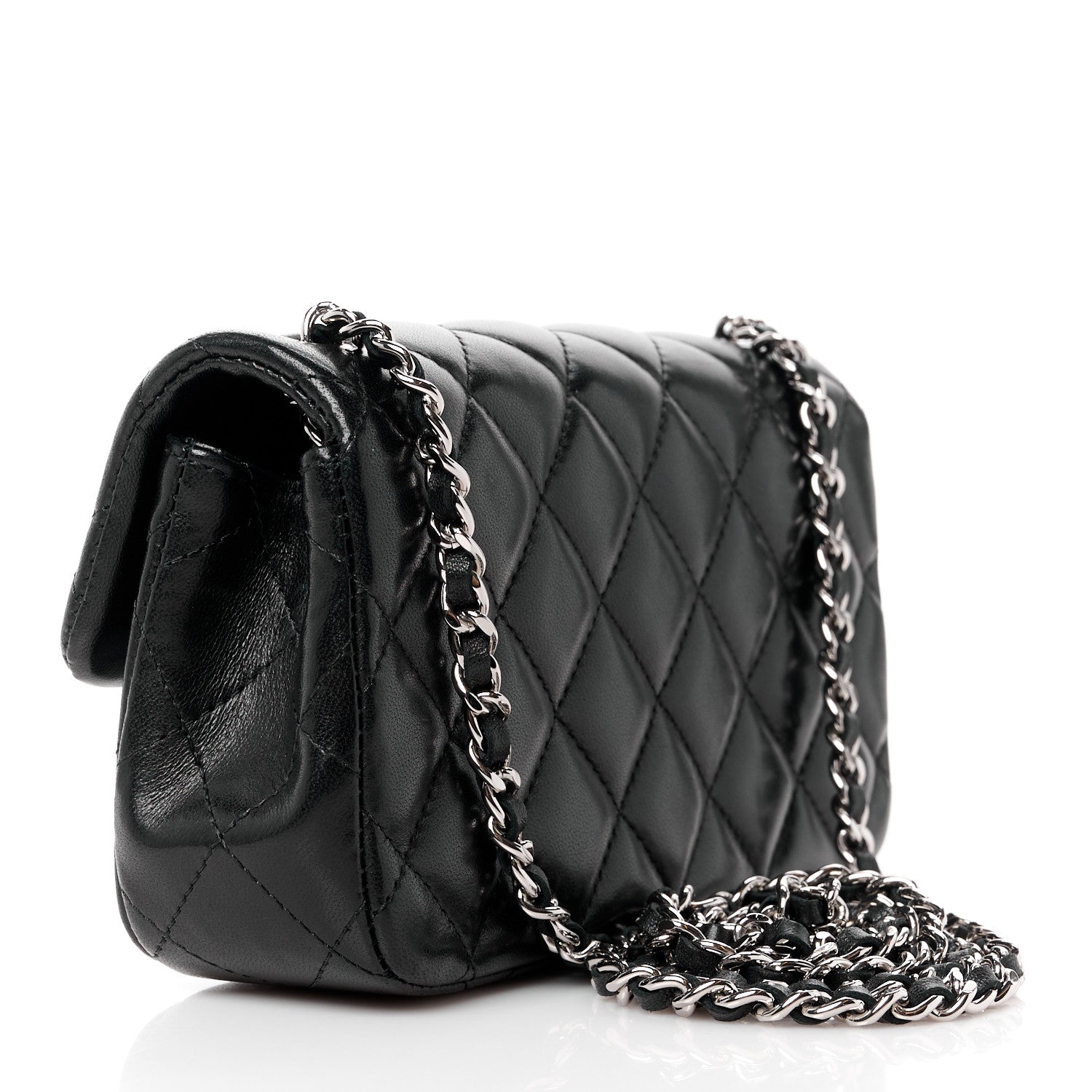 Chanel Lambskin Quilted Extra Mini Flap Black 4 of 13