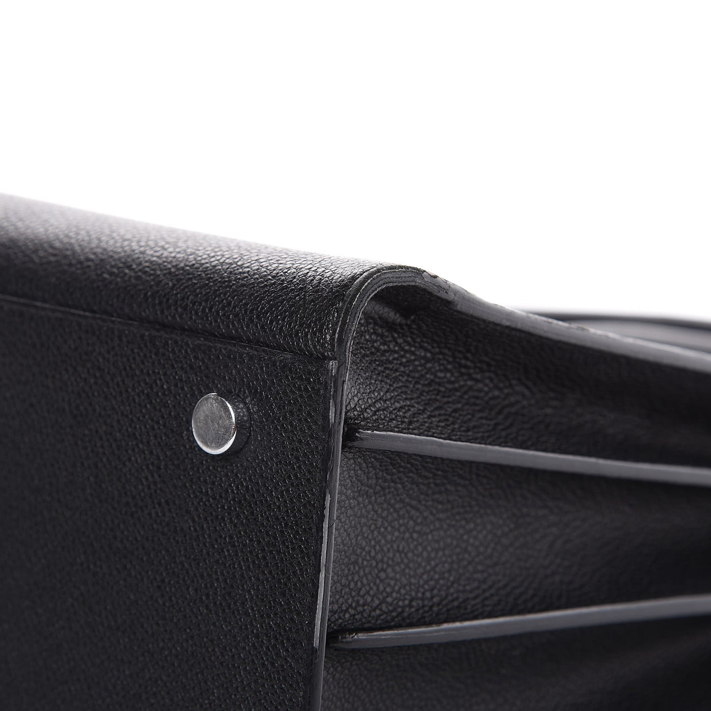 Grained Calfskin Small Sac De Jour Black