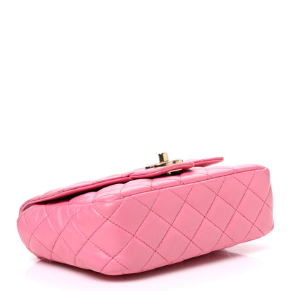 Chanel Lambskin Enamel Quilted Small Candy Hearts Flap Pink 4 of 11