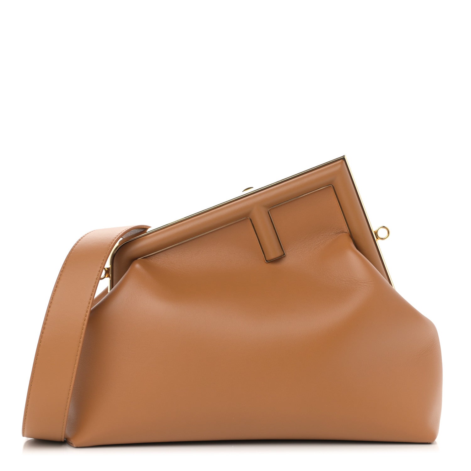 Fendi Shiny Nappa Medium Fendi First Caramello 1 of 12