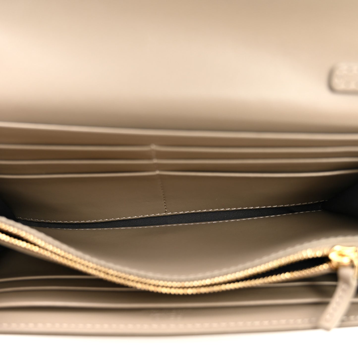 Vitello King Cruise FF Diamonds Continental Envelope Wallet On Chain Gianduia