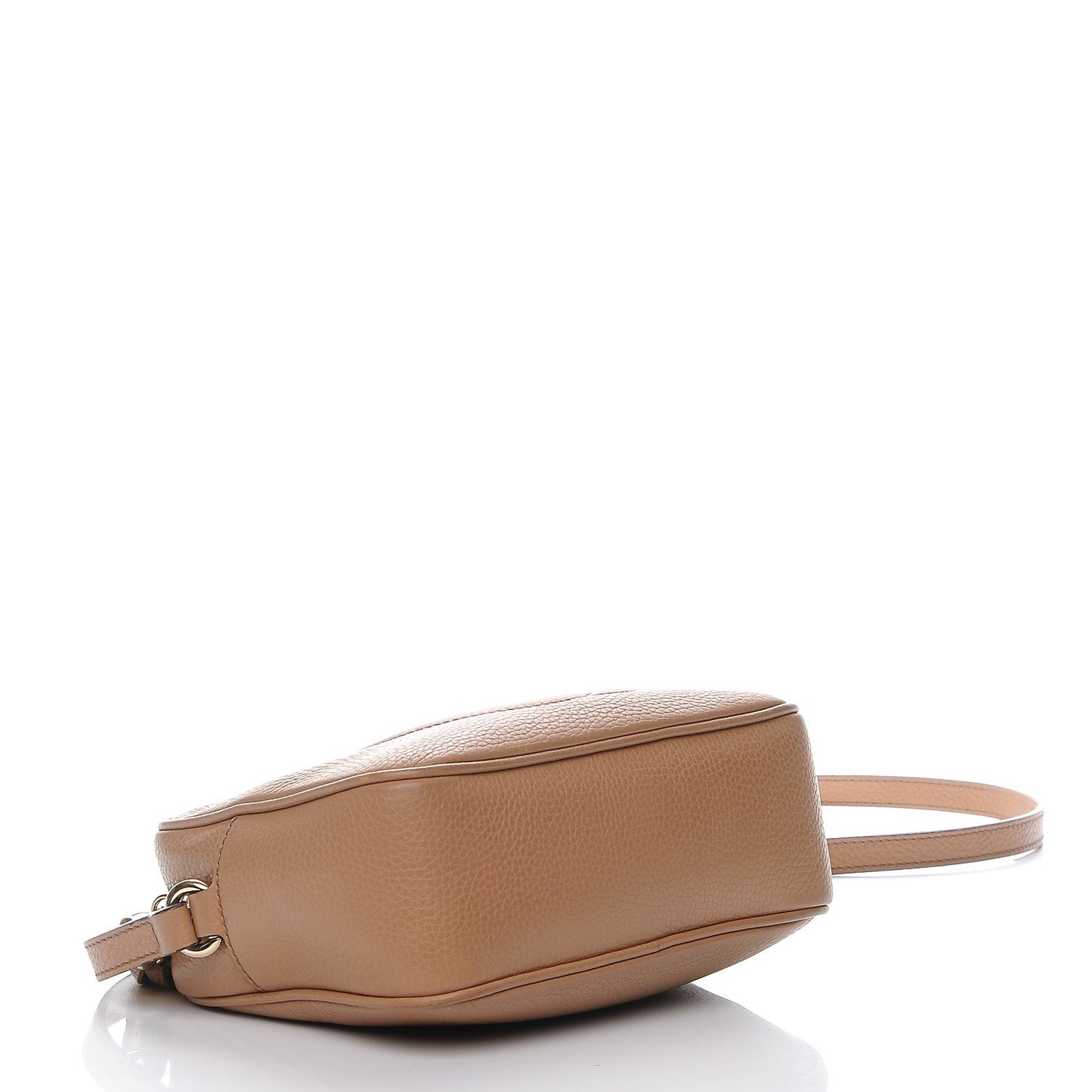 Pebbled Calfskin Small Soho Disco Bag Camelia