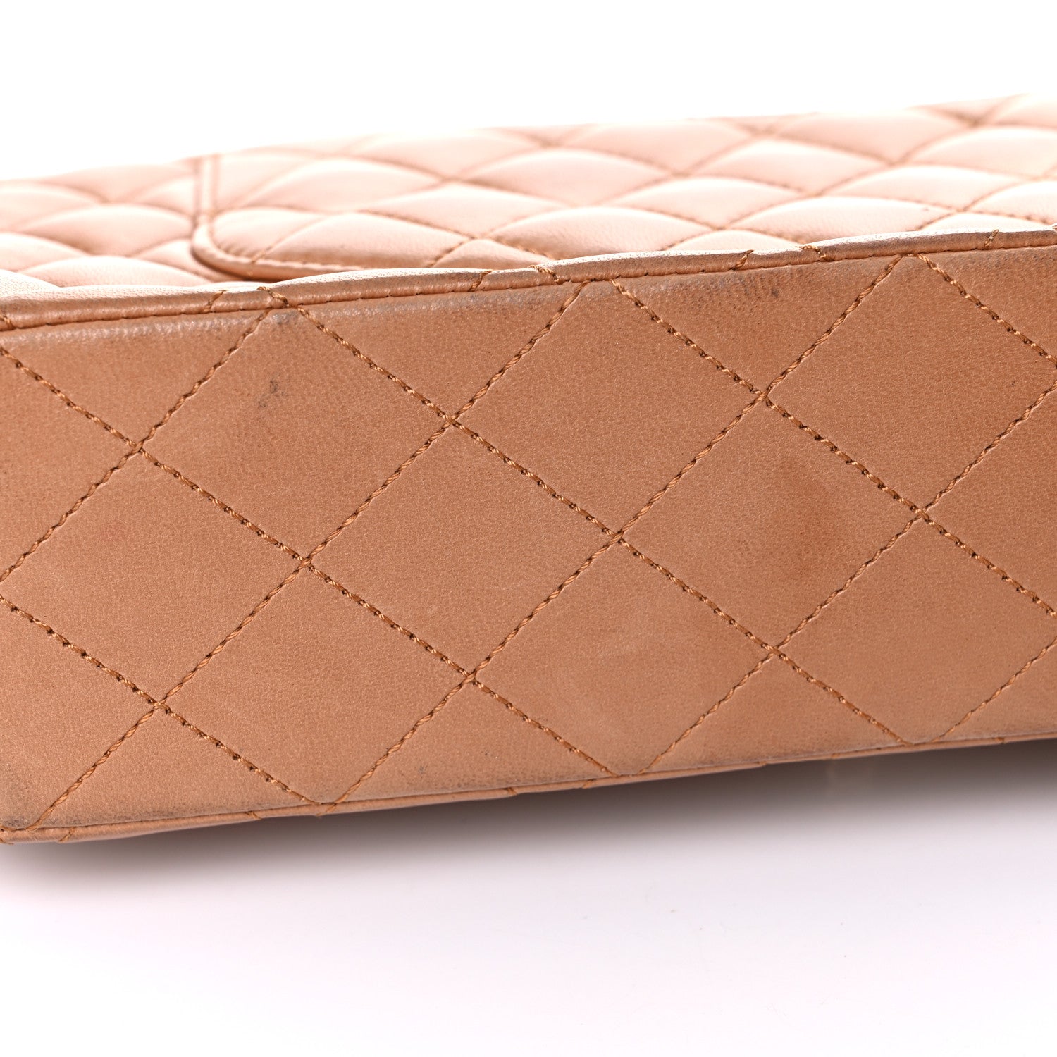 Chanel Lambskin Quilted Medium Double Flap Brown 30 of 46