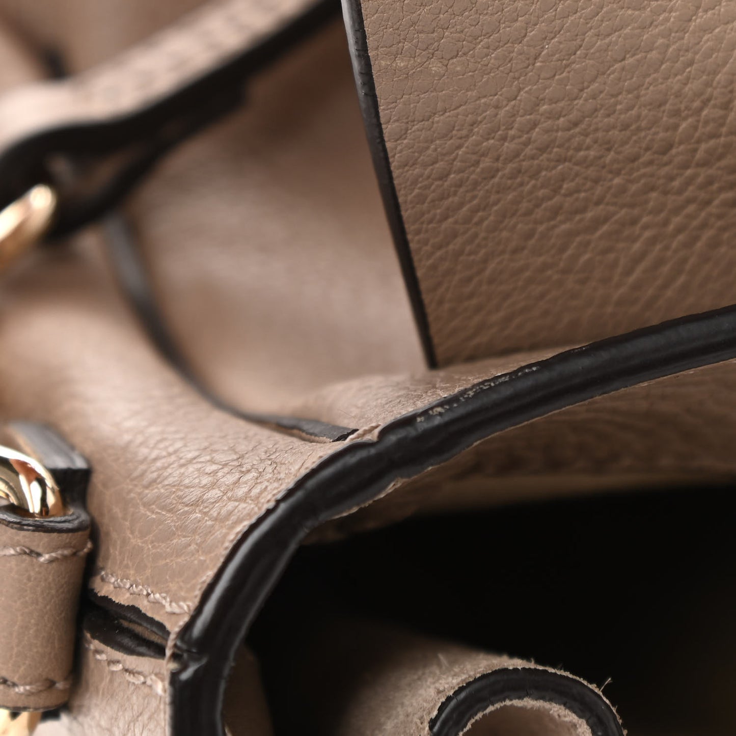 Suede Calfskin Mini Faye Backpack Motty Grey