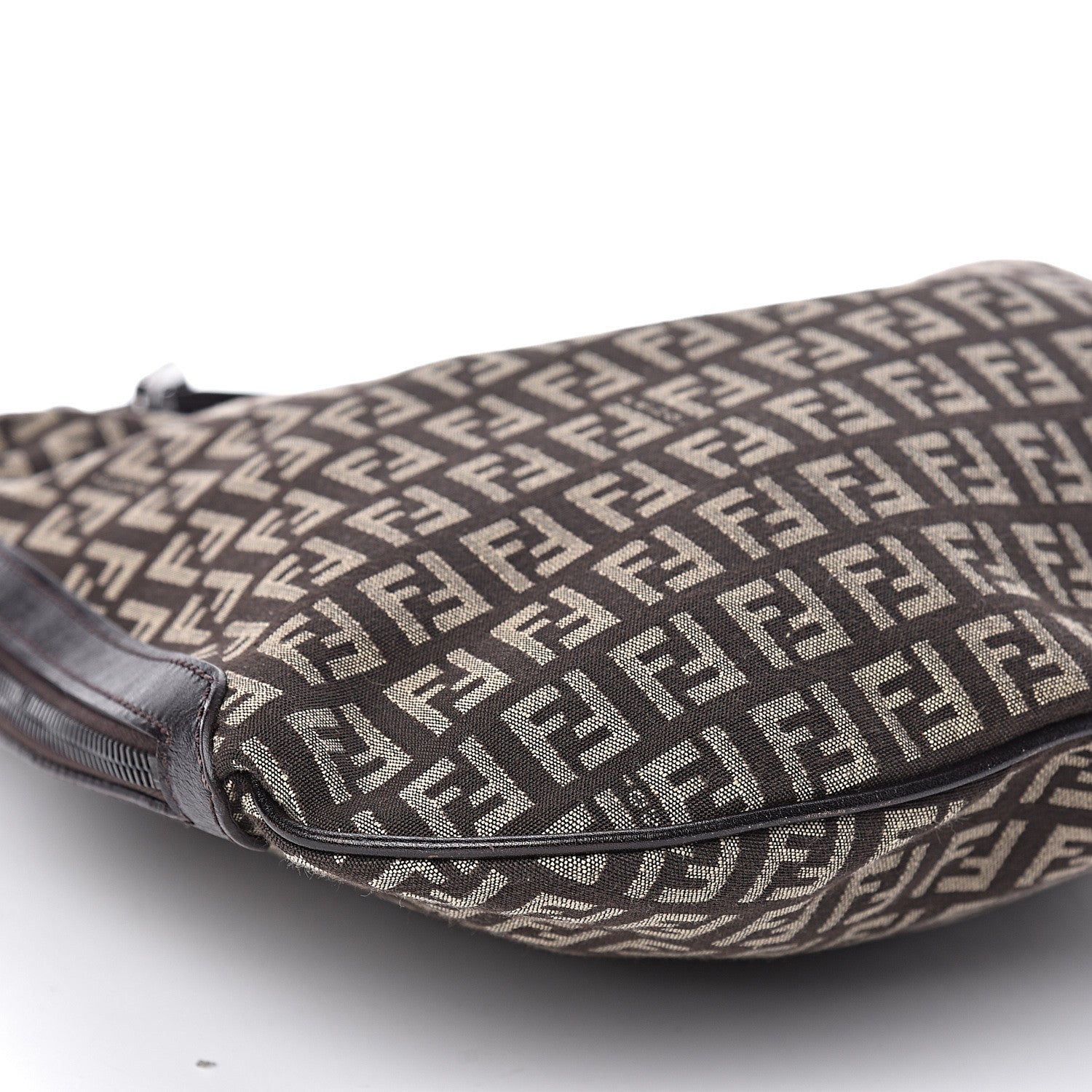 Fendi Zucchino Vitello Oyster Testa di Moro Beige 6 of 8