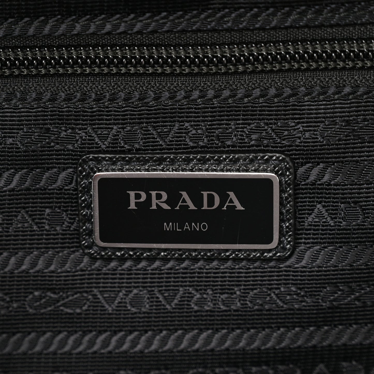 Tessuto Nylon Saffiano Carry On Travel Bag Black