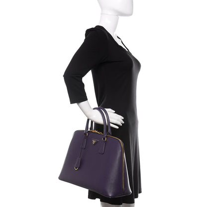 Prada Saffiano Lux Large Promenade Uva 3 of 10