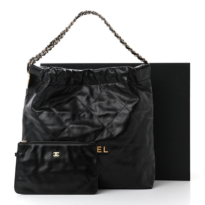 Chanel Shiny Calfskin Quilted Chanel 22 Black 12 of 12