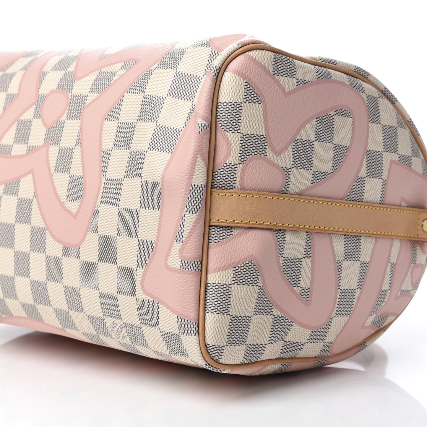 Damier Azur Tahitienne Speedy Bandouliere 30 Rose Ballerine