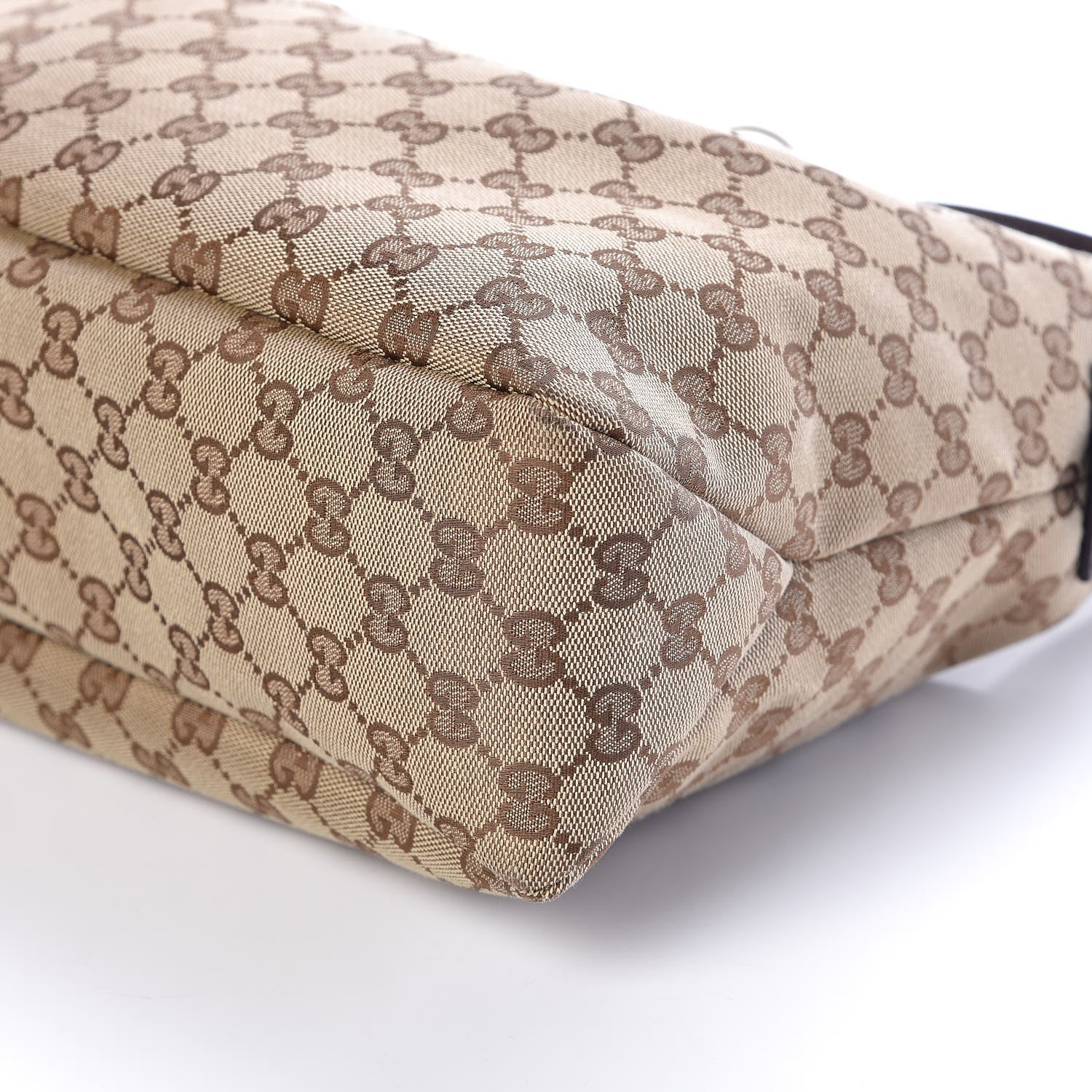 Gucci Monogram Medium Horsebit Chain Hobo Dark Brown 9 of 10