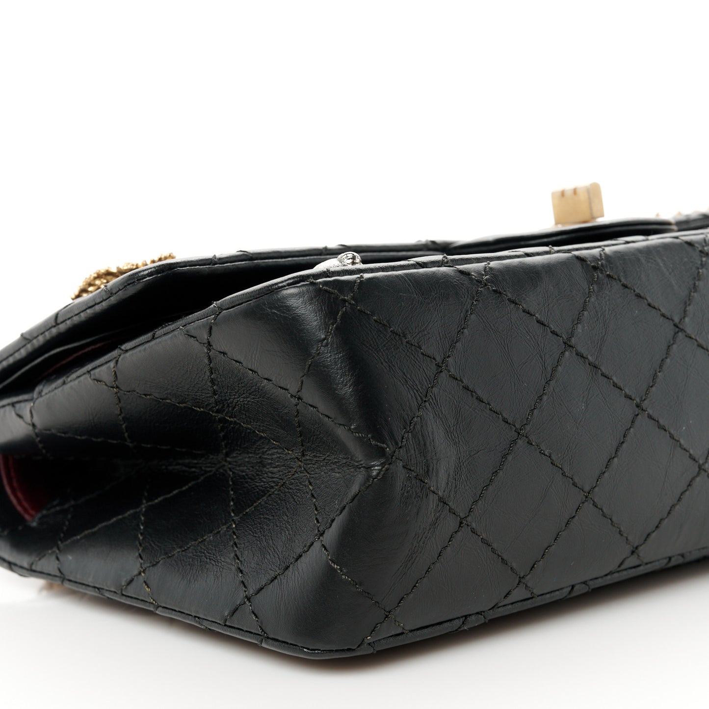 Aged Calfskin Lucky Charms 2.55 Reissue 225 Flap Black