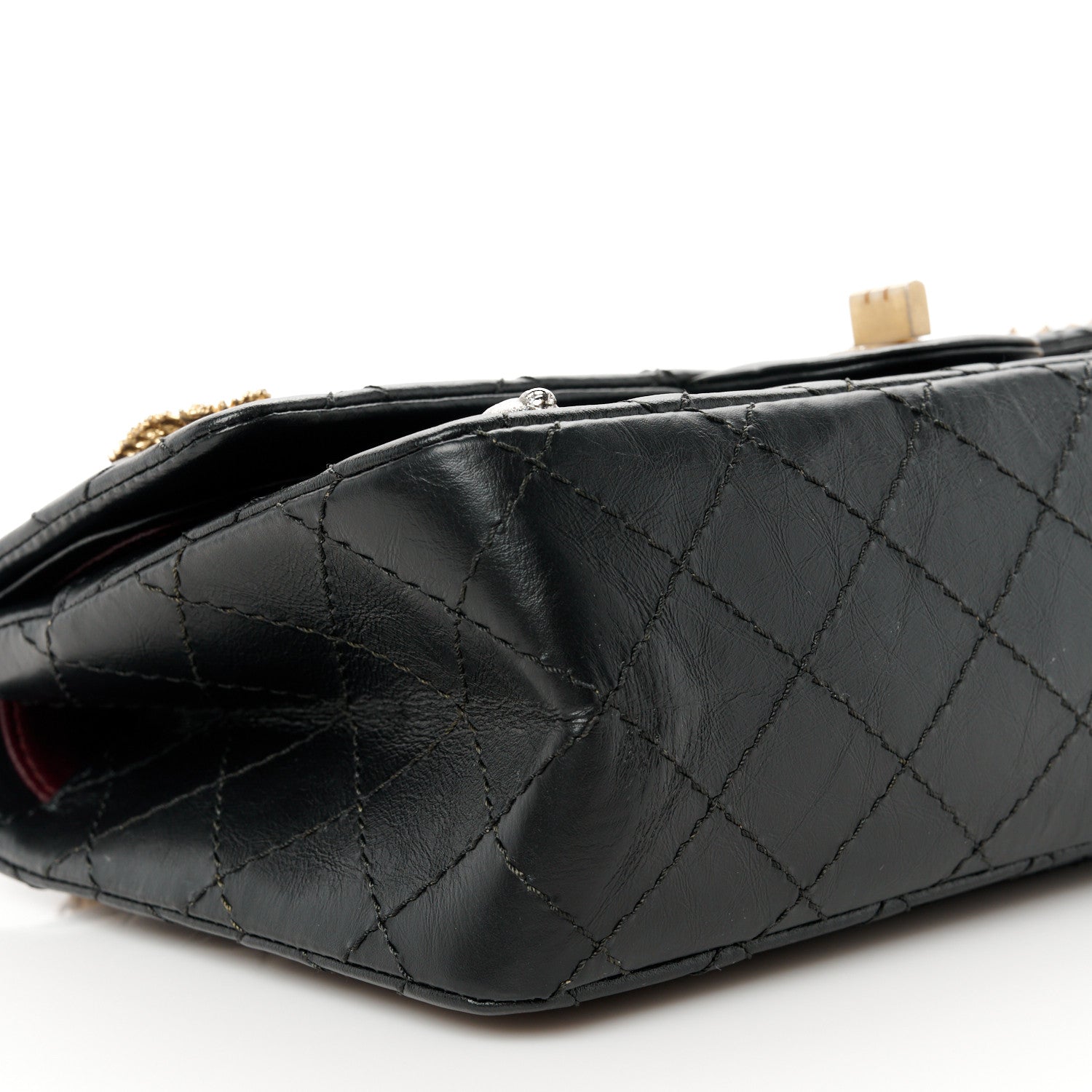 Chanel Aged Calfskin Lucky Charms 2.55 Reissue 225 Flap Black 10 of 12