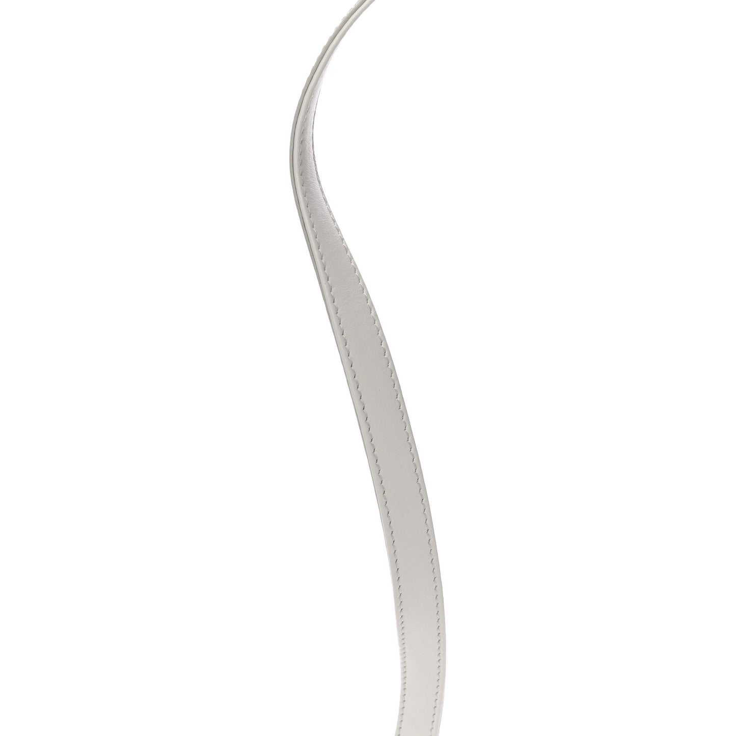 Soft Calfskin Diagramme Crossbody Bag White